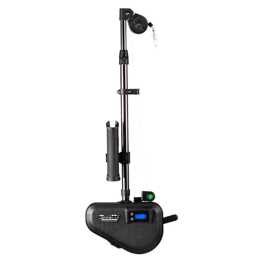 Scotty 2106 HP Depthpower Electric Downrigger 60 SS Telescoping Boom with Swivel Base - Single Rod Holder - 2106