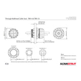 Scanstrut TBH-4 Through Bulkhead Cable Seal - TBH-4