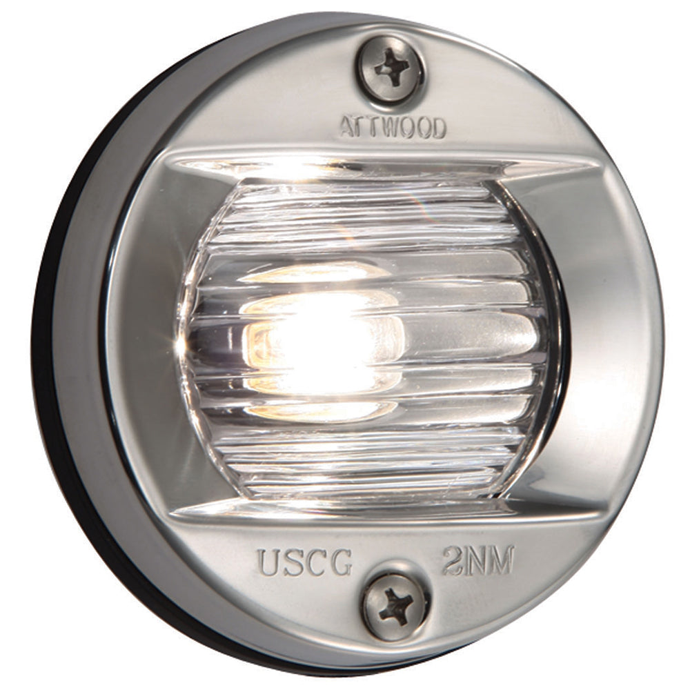 Attwood Vertical, Flush Mount Transom Light - Round - 6356D7