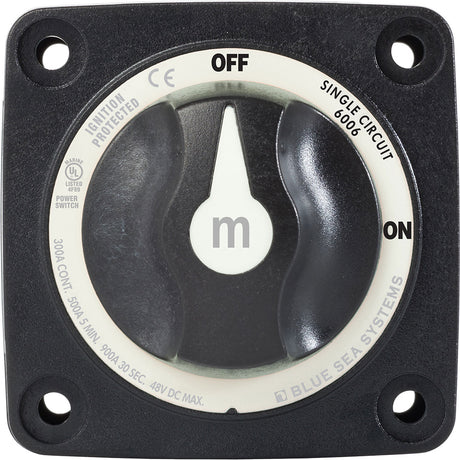 Blue Sea 6006200 Battery Switch Mini ON/OFF - Black - 6006200