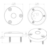 Lumitec High Intensity "Anywhere" Light - Brushed Housing - White Non-Dimming - 101033