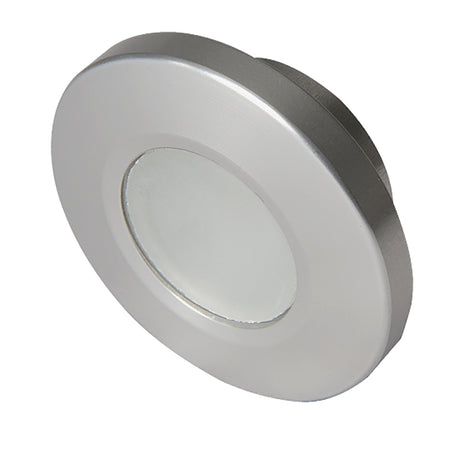 Lumitec Orbit - Flush Mount Down Light - Brushed Finish - 4-Color White/Red/Blue/Purple Non-Dimming - 112500