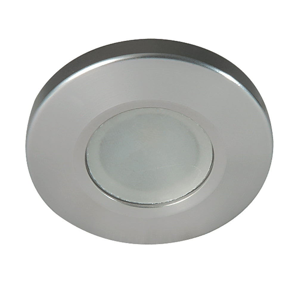 Lumitec Orbit - Flush Mount Down Light - Brushed Finish - 4-Color White/Red/Blue/Purple Non-Dimming - 112500