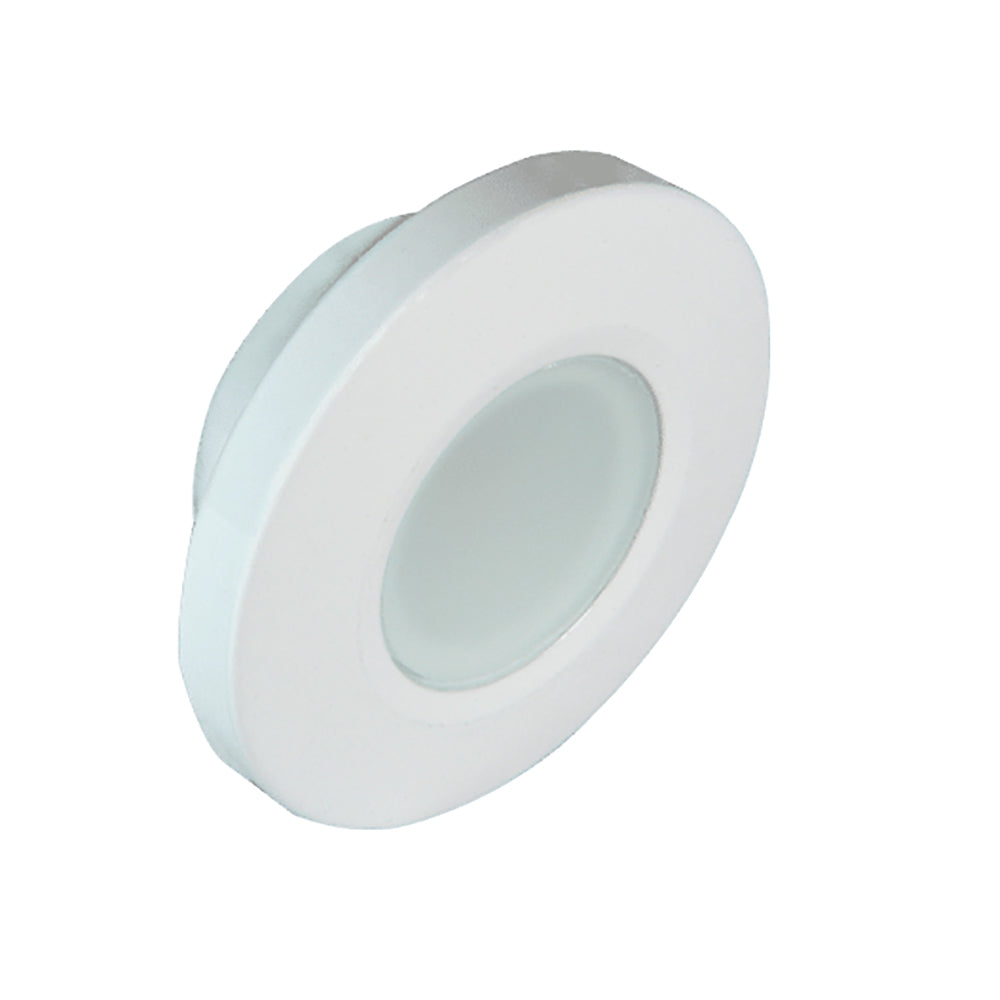 Lumitec Orbit - Flush Mount Down Light - White Finish - 4-Color Blue/Red/Purple/White Non Dimming - 112520