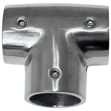 Whitecap 1" O.D. 90ø SS Tee Rail Fitting - 6143C