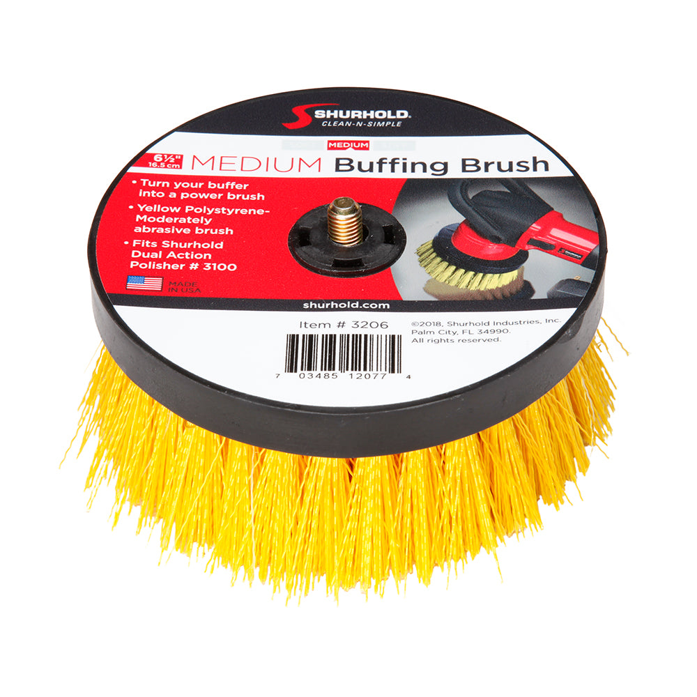 Shurhold 6-&#189;" Medium Brush for Dual Action Polisher - 3206