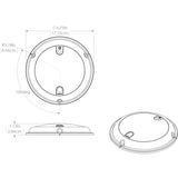 Lumitec TouchDome - Dome Light - Polished SS Finish - 2-Color White/Blue Dimming - 101097