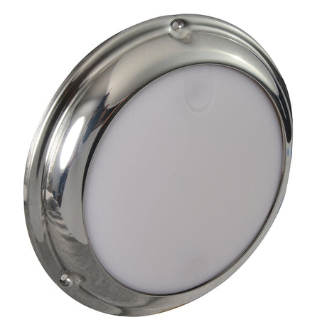 Lumitec TouchDome - Dome Light - Polished SS Finish - 2-Color White/Red Dimming - 101098