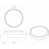 Lumitec Halo - Flush Mount Down Light - White Finish - Warm White Dimming - 112829