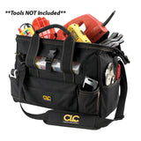 CLC 1534 16" Tool Bag with  Top-Side Plastic Parts Tray - 1534