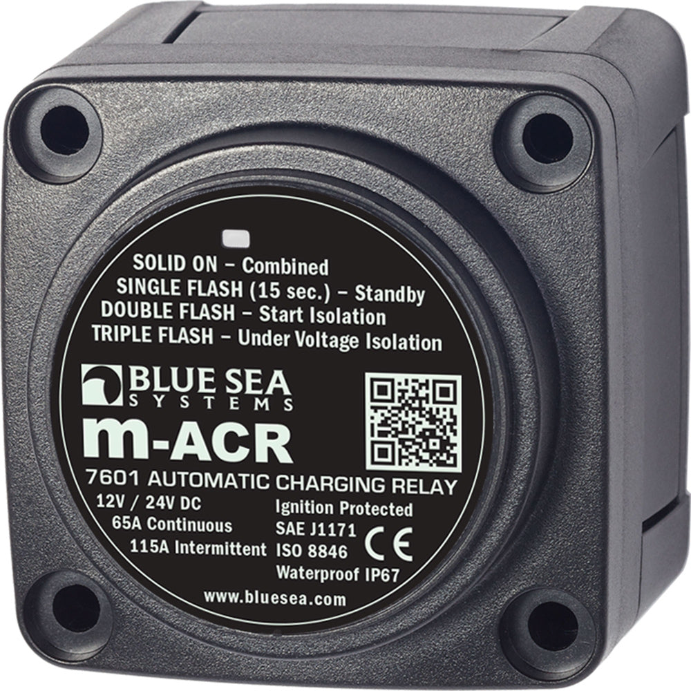 Blue Sea 7601 DC Mini ACR Automatic Charging Relay - 65 Amp - 7601