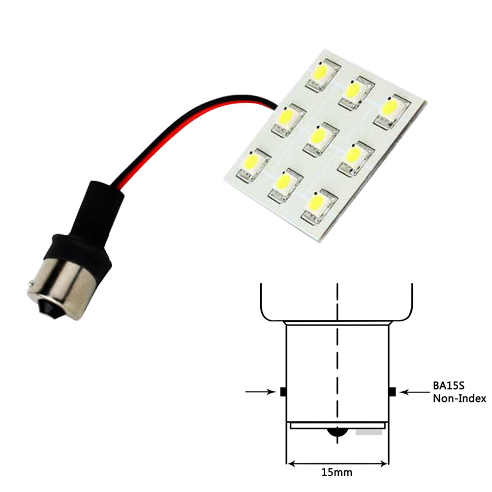 Lunasea Bayonet 9 LED Bulb BA15S - 12VAC or 10-30VDC/2with 149 Lumens - Warm White - LLB-229W-21-00