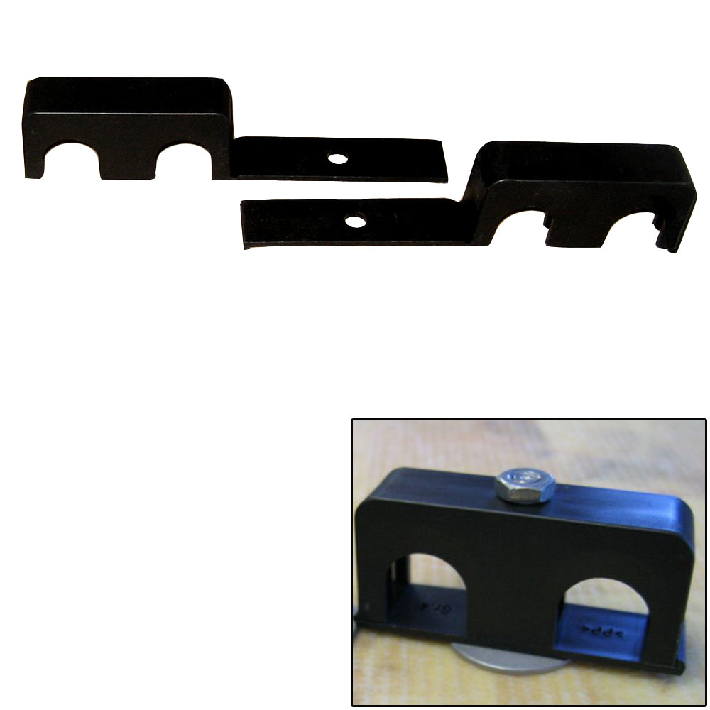 Weld Mount Double Poly Clamp for 1/4" x 20 Studs - 3/4" OD - Requires 1.75" Stud - Qty. 25 - 80750