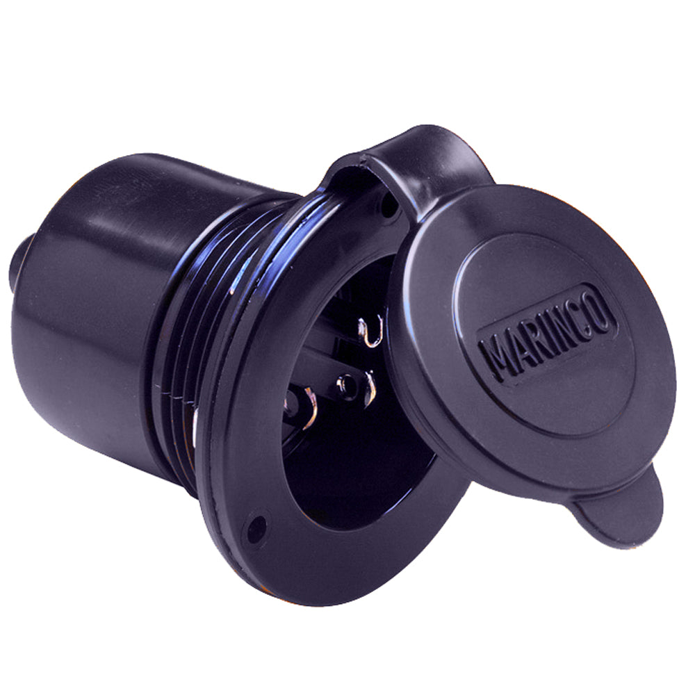 Marinco Marine On-Board Hard Wired Charger Inlet - 15Amp - Black - 150BBI