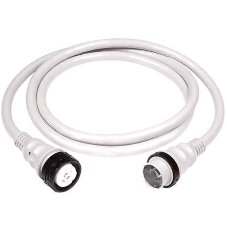 Marinco 50Amp 125/250V Shore Power Cable - 25' - White - 6152SPPW-25