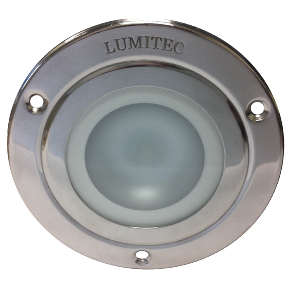 Lumitec Shadow - Flush Mount Down Light - Polished SS Finish - White Non-Dimming - 114113