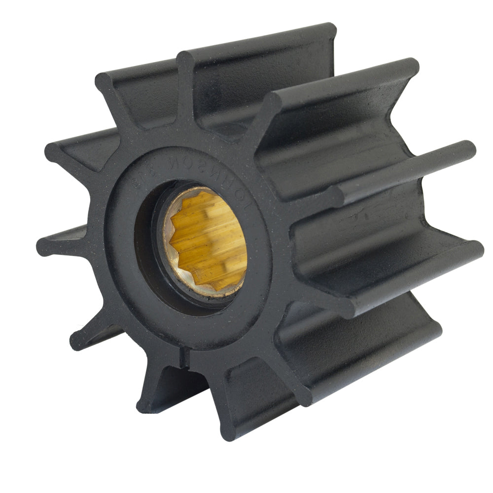 Jabsco Impeller Kit - 12 Blade - Neoprene - 3-¾" Diameter - Brass Insert - Spline Drive - 17935-0001-P