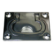 Whitecap Flush Pull Ring - CP/Brass - 3" x 2" - S-3364C