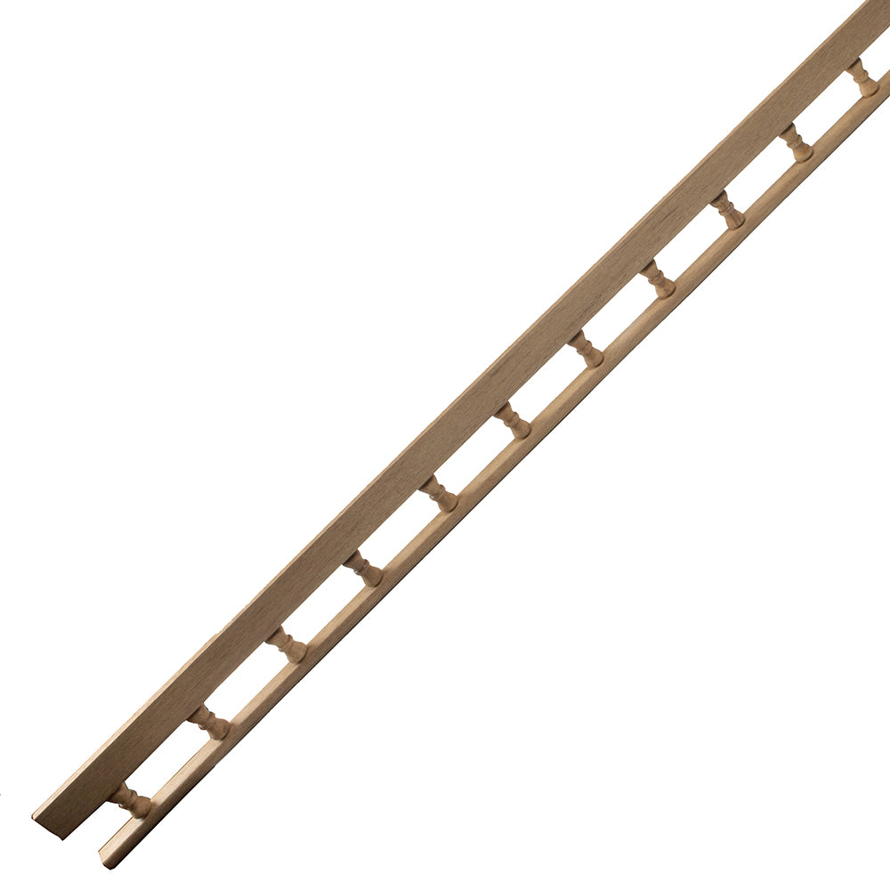Whitecap Teak L-Type Pin Rail - 5' - 60703