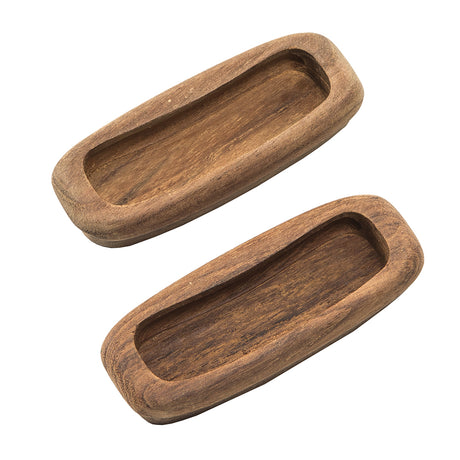 Whitecap Teak Rectangular Drawer Pull - 3-1/4"L - 2 Pack - 60135-A