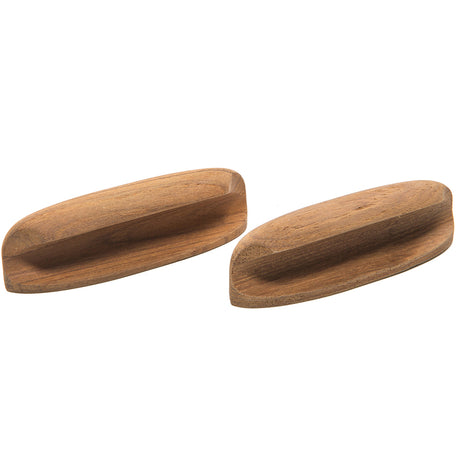 Whitecap Teak Oval Drawer Pull - 4"L - 2 Pack - 60147-A