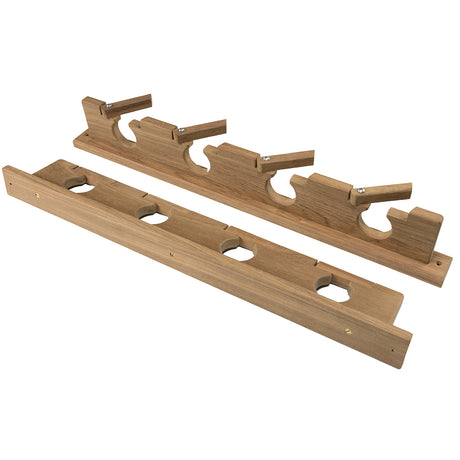 Whitecap Teak Lock-In Four-Rod Storage Rack - 60620