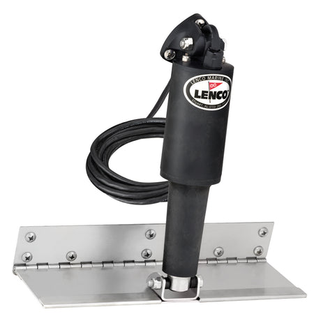 Lenco 4" x 12" Limited Space Trim Tab Kit without Switch Kit 12V - Standard Finish - Standard Actuator - 15125-101