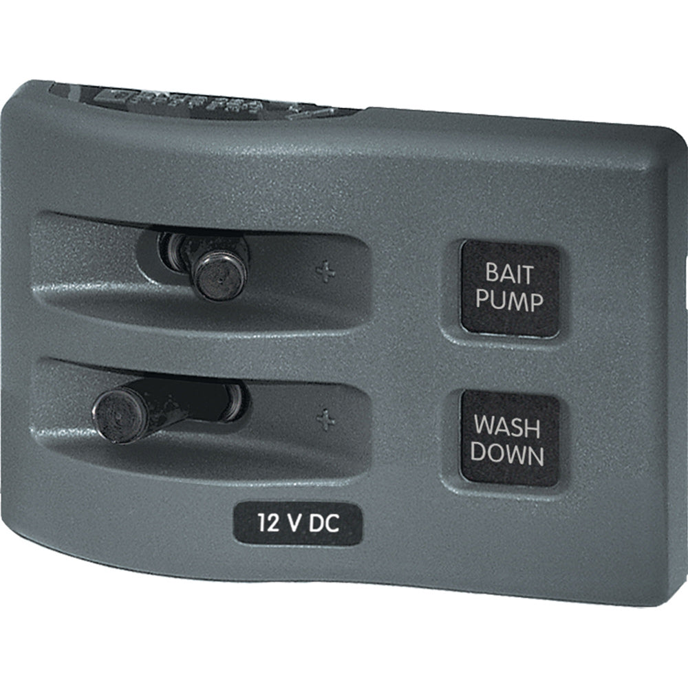 Blue Sea 4303 WeatherDeck® 12V DC Waterproof Switch Panel - 2 Position - 4303