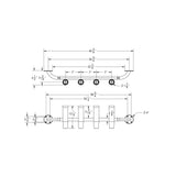 TACO 4-Rod Transom Mount Rod Rack - F31-3504BSA-1