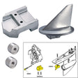 Tecnoseal Anode Kit w/Hardware - Mercury Alpha 1 Gen 1 - Zinc - 20800