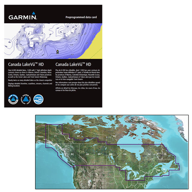 Garmin Canada LakeV&#252; HD - microSD/SD for GPSMAP, Montana & Oregon Handhelds - 010-C1113-00
