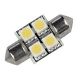 Lunasea Pointed Festoon 4 LED Light Bulb - 31mm - Cool White - LLB-202C-21-00