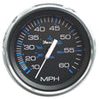 Faria Chesapeake Black 4" Speedometer - 60MPH (Pitot) - 33704