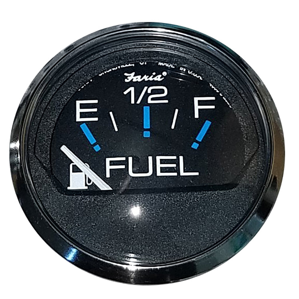 Faria Chesapeake Black 2" Fuel Level Gauge (E-1/2-F) - 13701