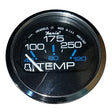 Faria Chesapeake Black 2" Water Temperature Gauge (100-250°F) - 13704