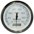 Faria Chesapeake White SS 4" Tachometer w/Hourmeter - 7000 RPM (Gas) (Outboard) - 33840