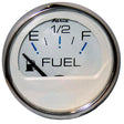 Faria Chesapeake White SS 2" Fuel Level Gauge (E-1/2-F) - 13801