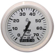 Faria Dress White 4" Tachometer w/Systemcheck Indicator - 7000 RPM (Gas) (Johnson / Evinrude Outboard) - 33150