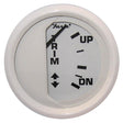 Faria Dress White 2" Trim Gauge (Mercury / Mariner / Mercruiser / Volvo DP / Yamaha '01 and newer) - 13122