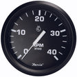 Faria Euro Black 4" Tachometer - 4000 RPM (Diesel - Magnetic Pick-Up) - 32803