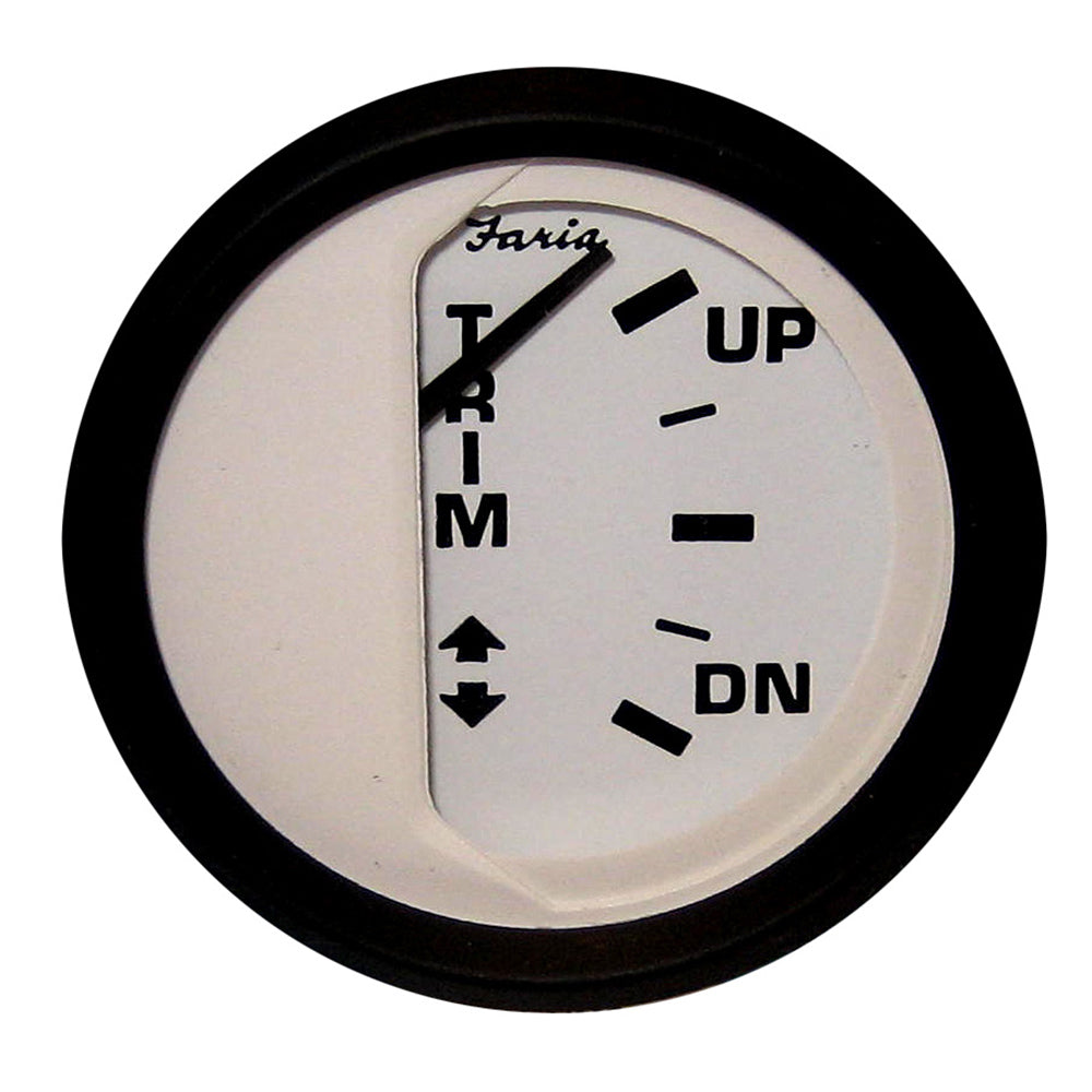 Faria Euro White 2" Trim Gauge f/ Johnson/Evinrude/Suzuki (Outboard) - 12915