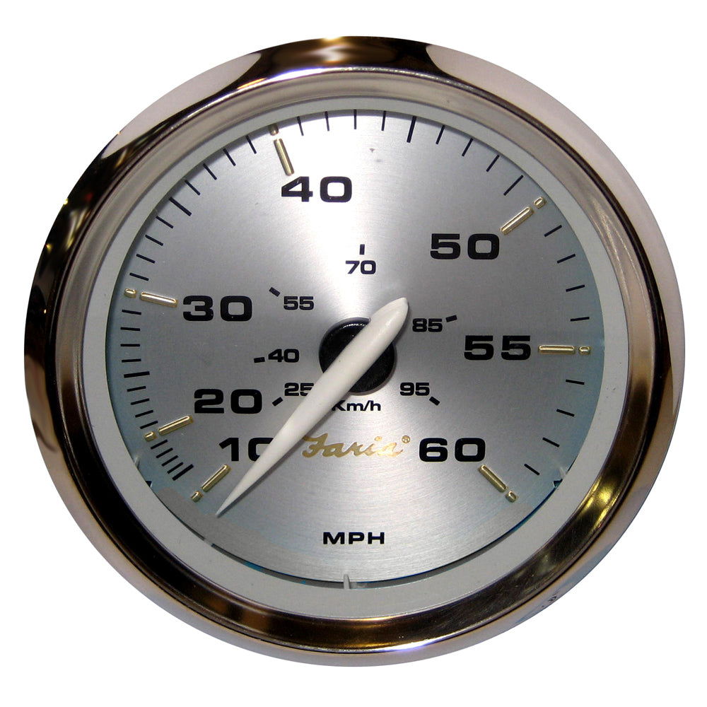 Faria Kronos 4" Speedometer - 60MPH (Mechanical) - 39009