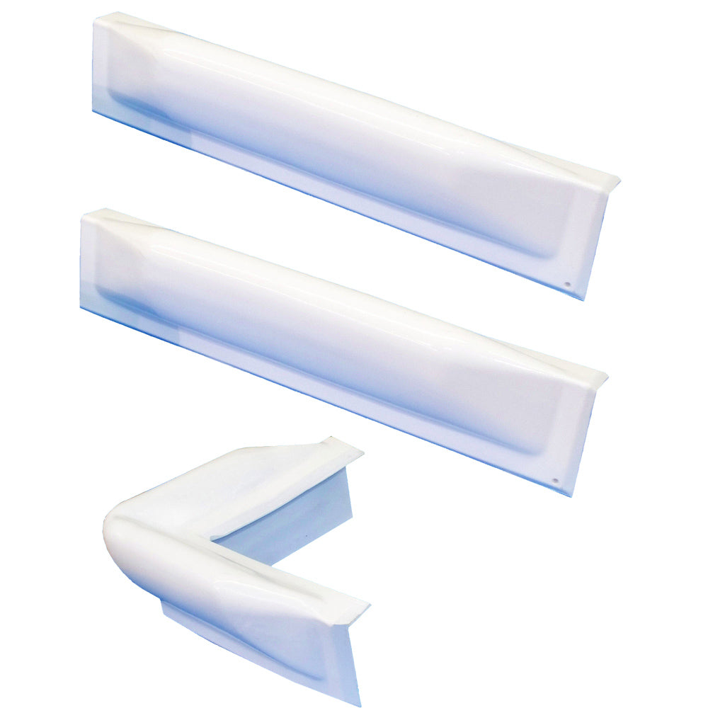 Dock Edge 3 Piece Dock Bumper Kit - 1 Corner Piece, 2 18" Straight Pieces - 73-100-F