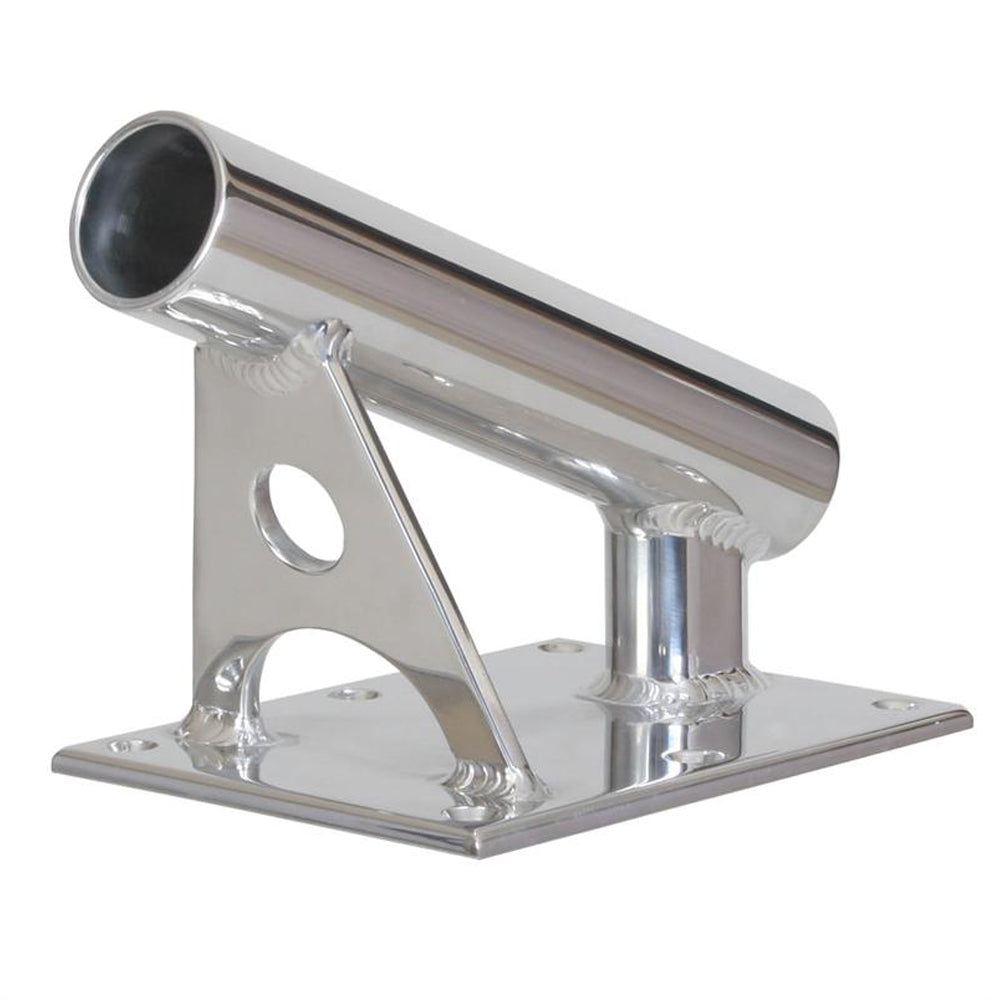 Lee's MX Pro Series Fixed Angle Center Rigger Holder - 22° - 1.5" ID - Bright Silver - MX7001CR
