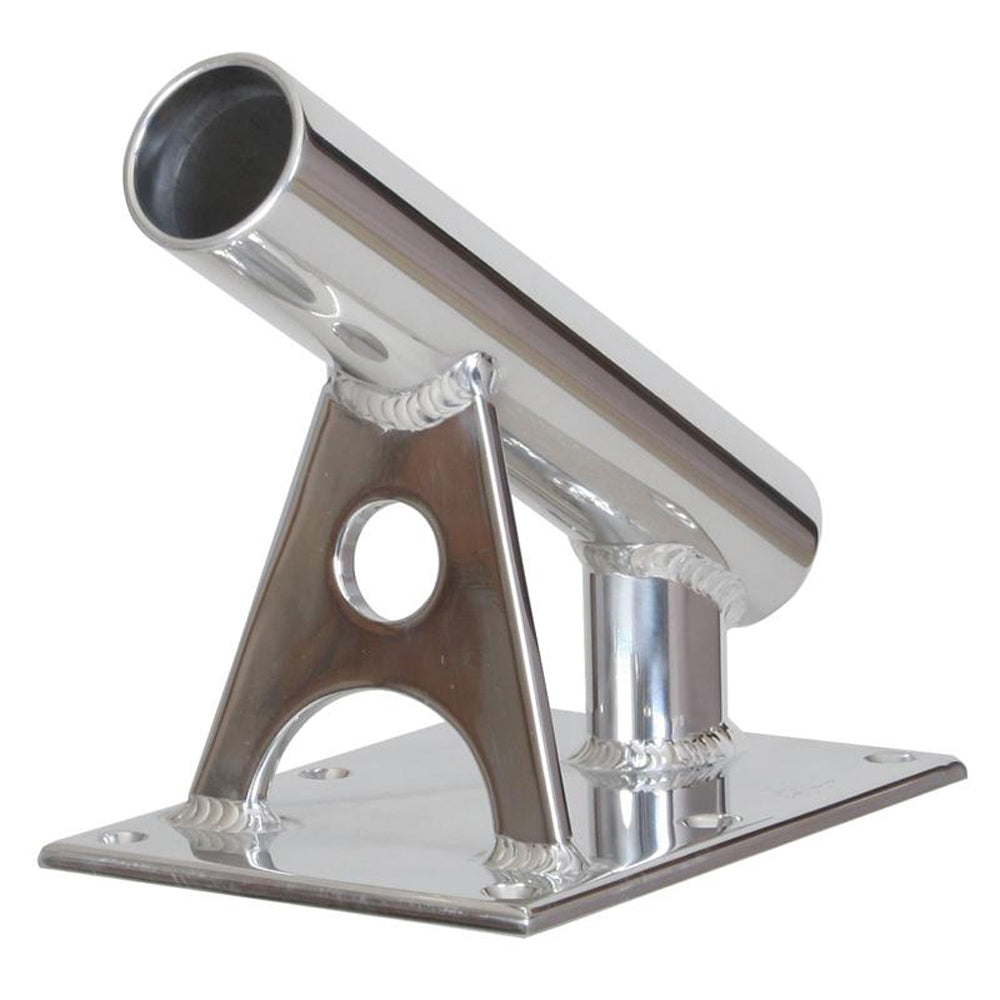 Lee's MX Pro Series Fixed Angle Center Rigger Holder - 30° - 1.5" ID - Bright Silver - MX7002CR