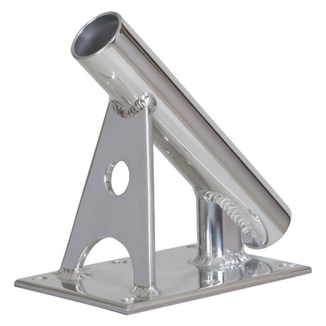 Lee's MX Pro Series Fixed Angle Center Rigger Holder - 45&#176; - 1.5" ID - Bright Silver - MX7003CR