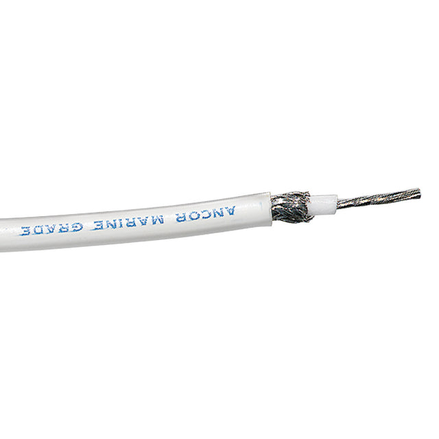 Ancor RG-213 White Tinned Coaxial Cable - 100' - 151710