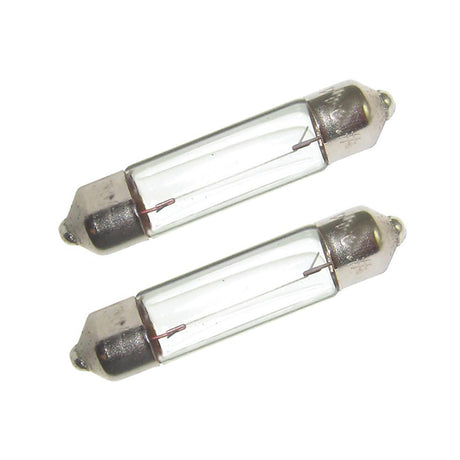 Perko Double Ended Festoon Bulbs - 12V, 10W, .80A - Pair - 0071DP0CLR