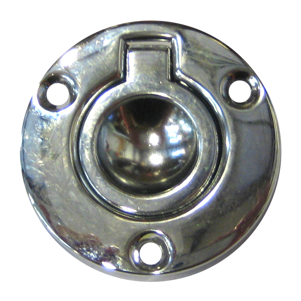 Perko Round Flush Ring Pull - 2" - Chrome Plated Zinc - 1232DP2CHR