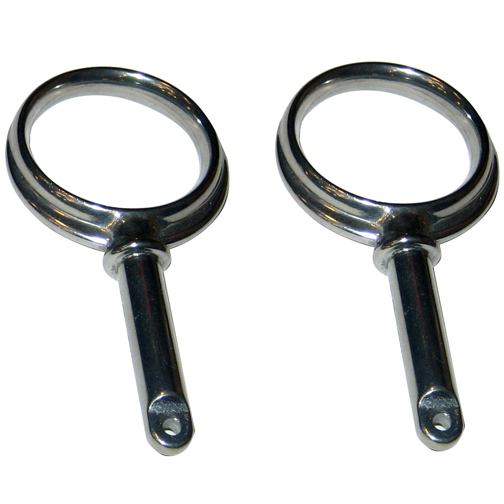 Perko Round Type Rowlock Horns - Chrome Plated Zinc - 1267DP0CHR
